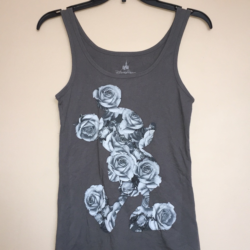 SOLD (m) | mickey mouse roses tank top | NWOT